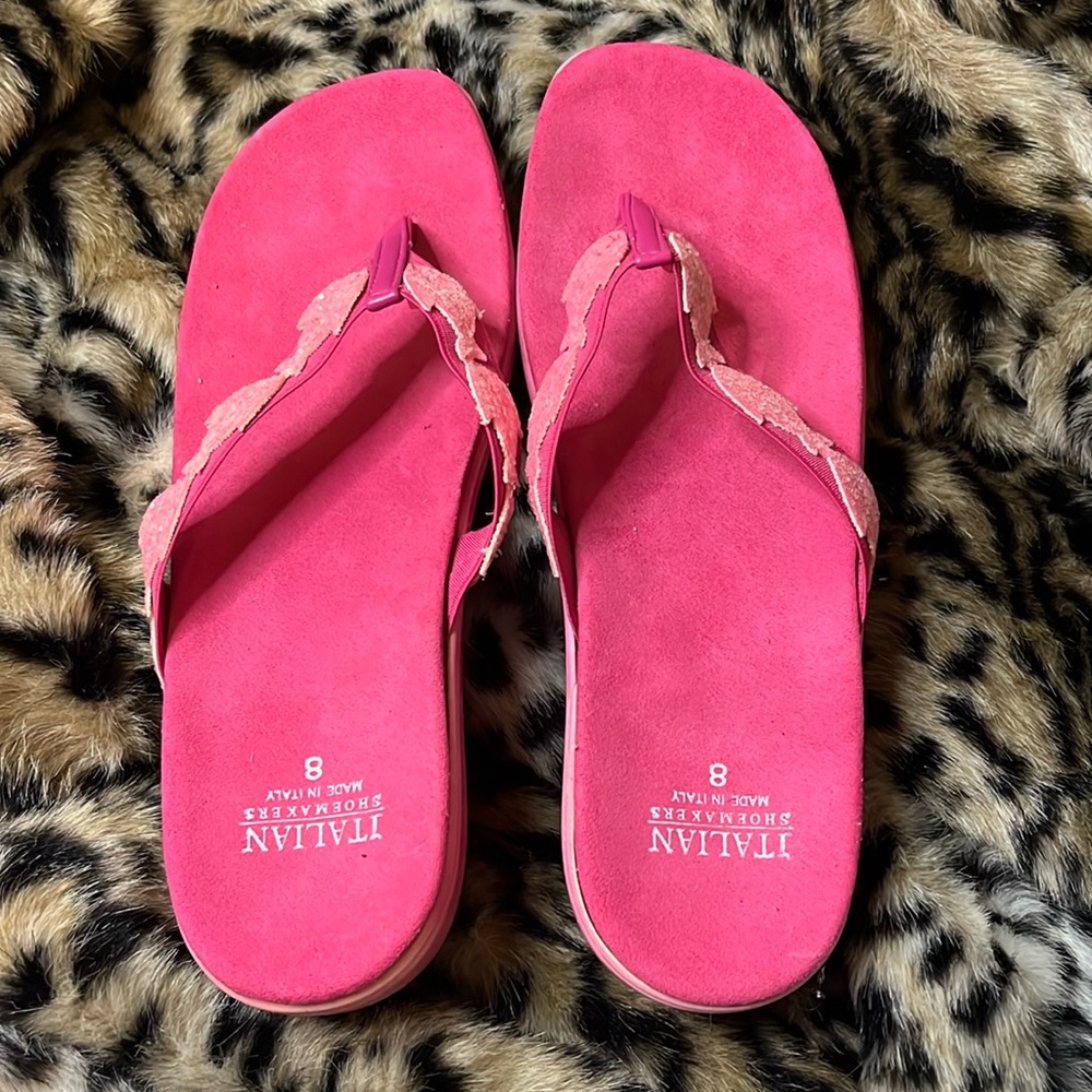 Italian Shoemakers Pink Sandals Size 8